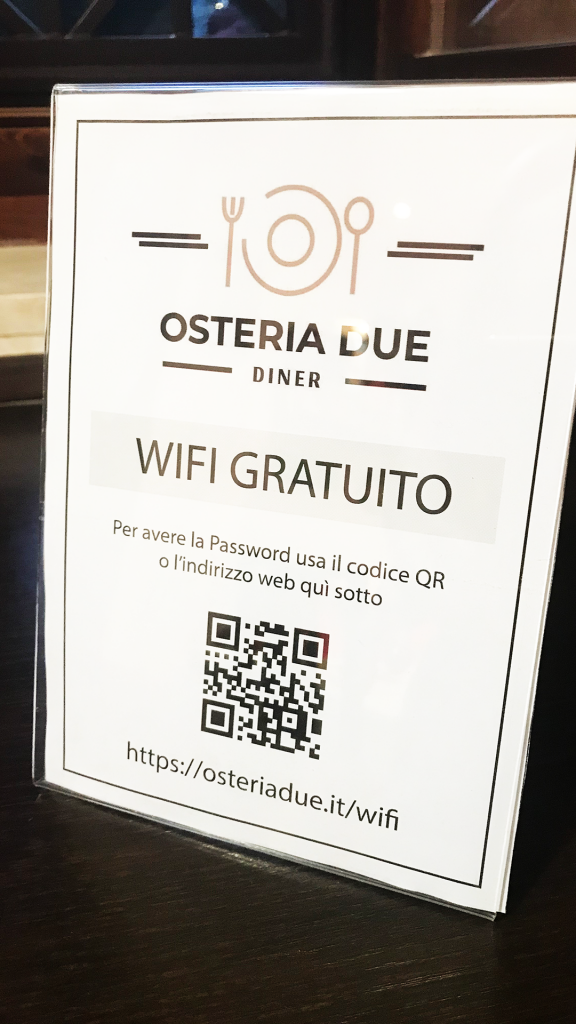 wifi gratuito ristorante
