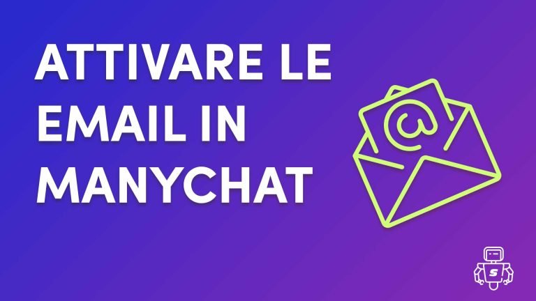 attivare le email in manychat