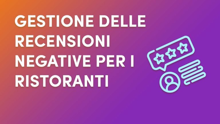 Gestione delle recensioni negative per i ristoranti